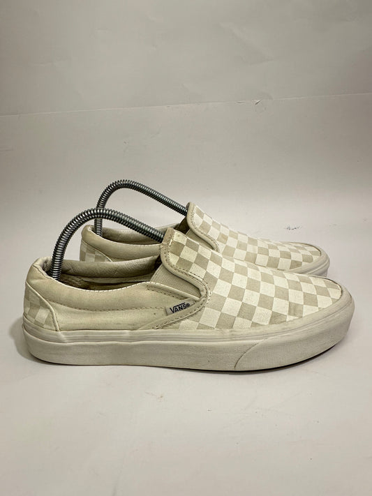 Vans Ash White Low-Top Laceless Sneakers