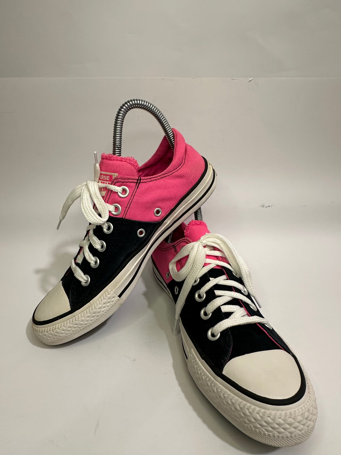 Converse Black n Pink Low-Top Sneakers