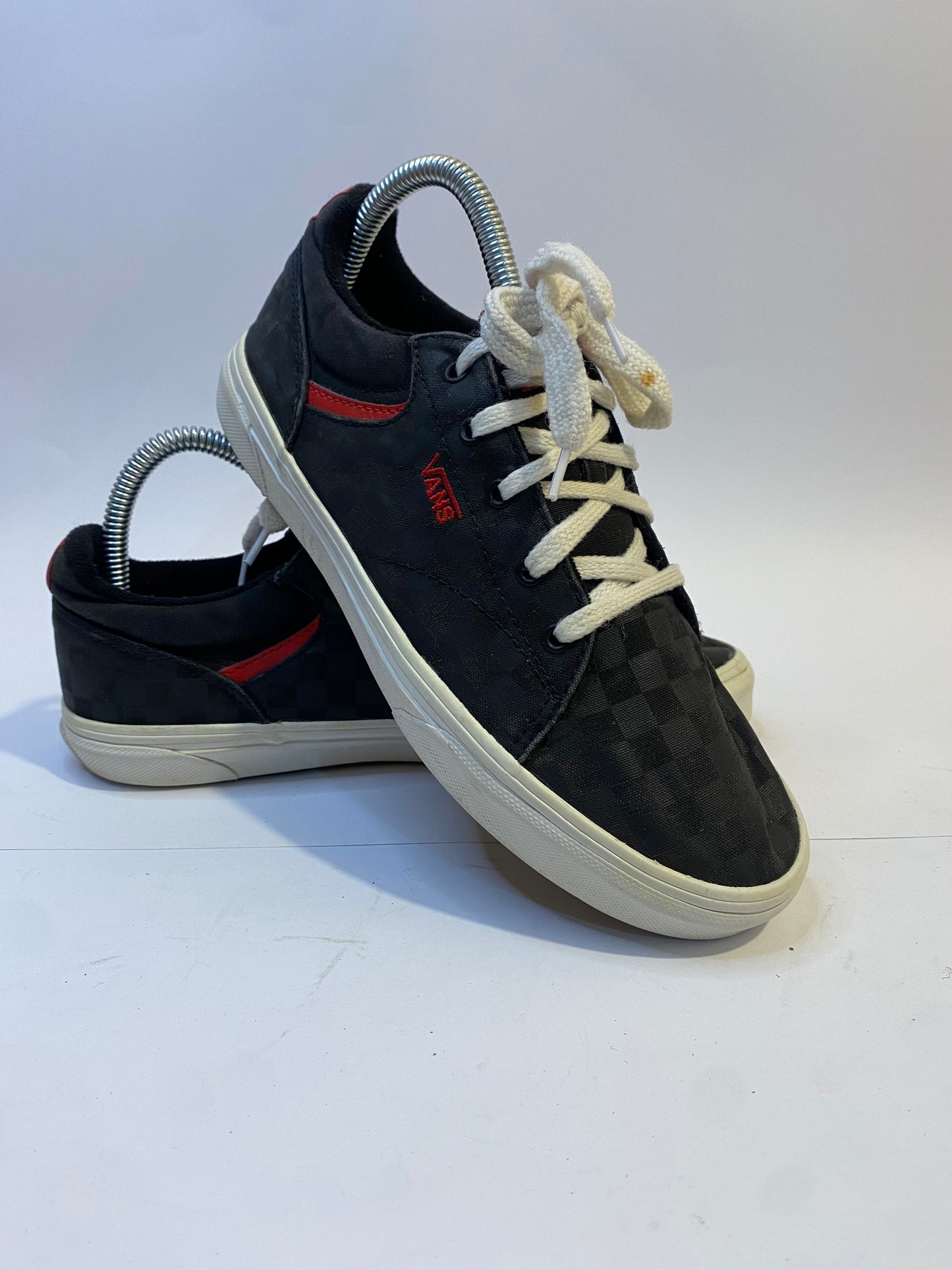 Vans Black Checkerboard Low-Top Sneakers