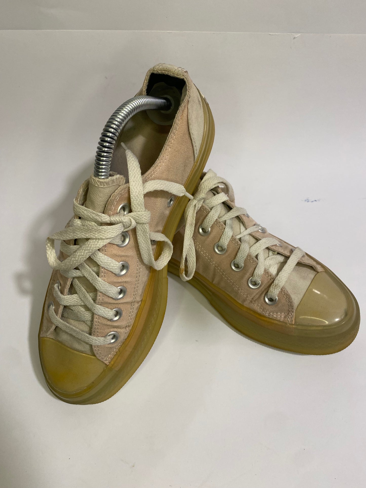 Converse Light Peach Low-Top Sneakers