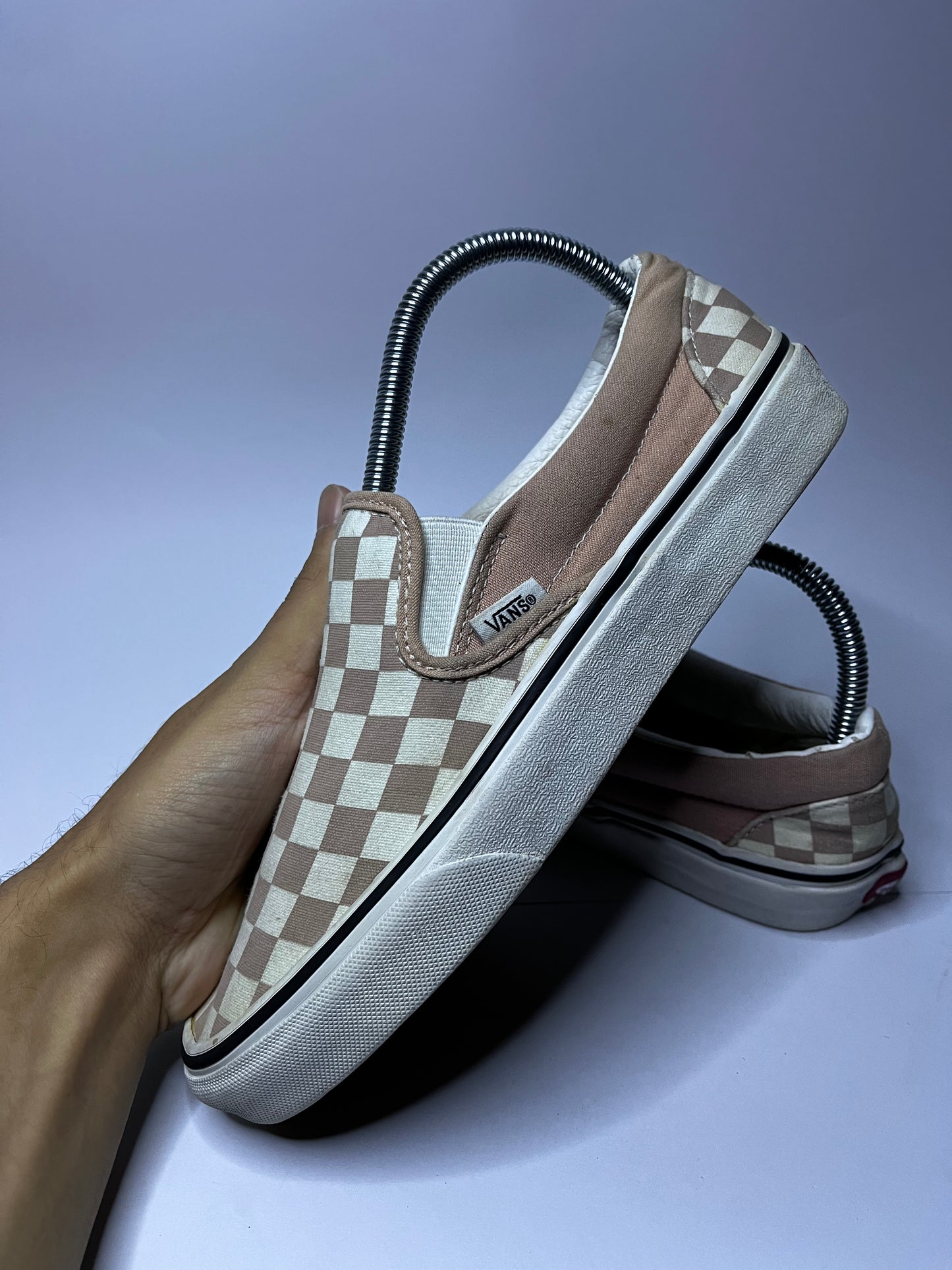 Vans Slip-On – Check-board Pebble Grey