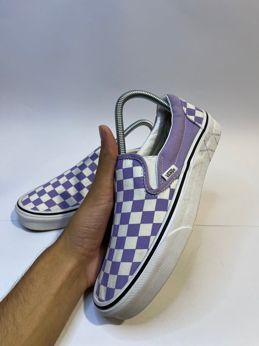 Vans Slip-On – Check-board Silver Sand