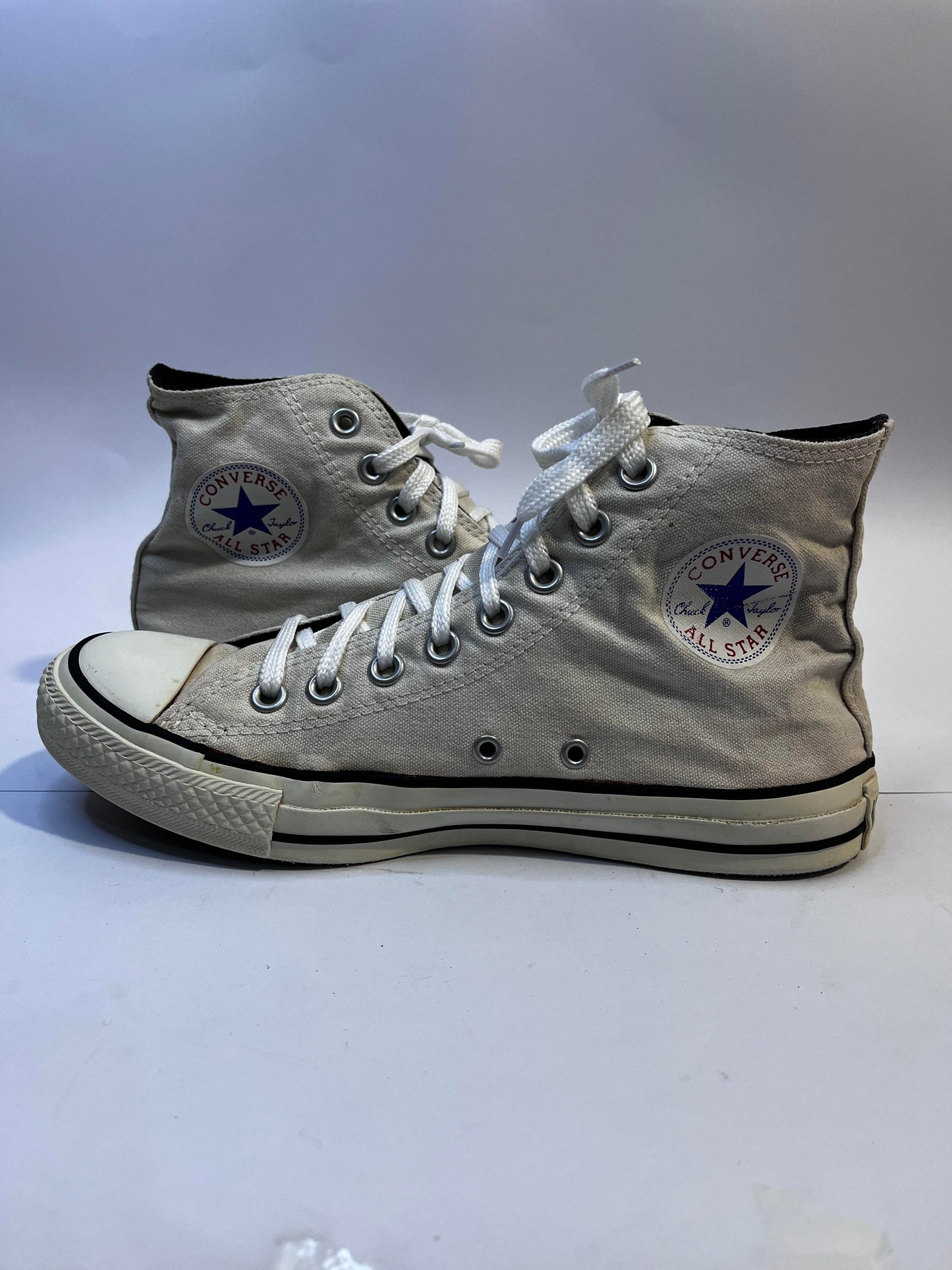 Converse White High-Top Sneakers