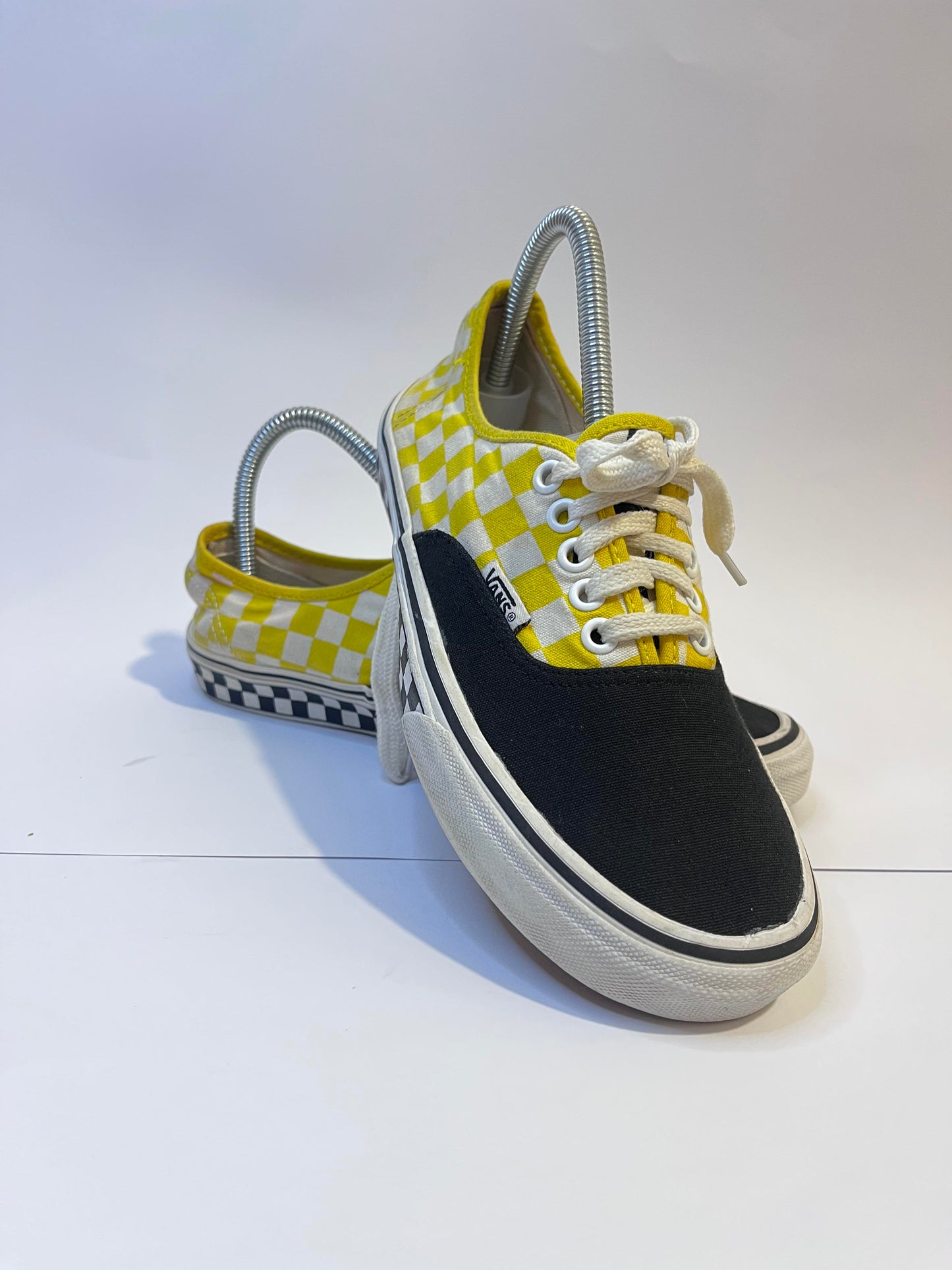 Vans Black and Yellow Low-Top Sneakers