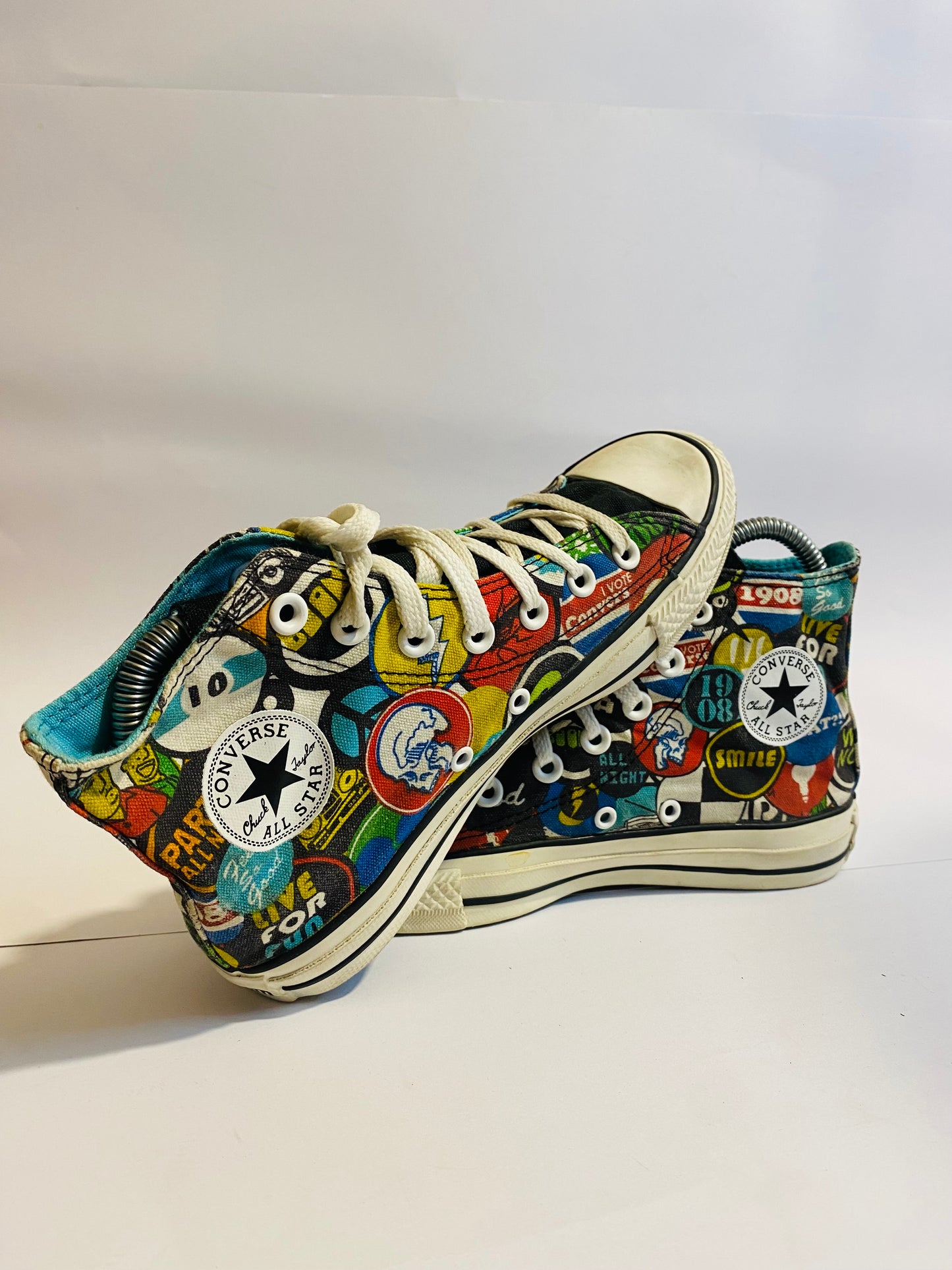 Converse Multicolor Print High-Top Sneakers