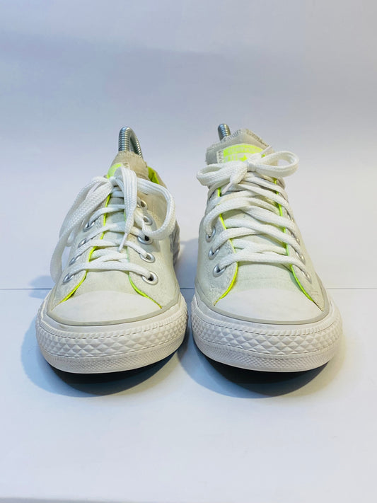 Converse White Aluminum Low-Top Sneakers