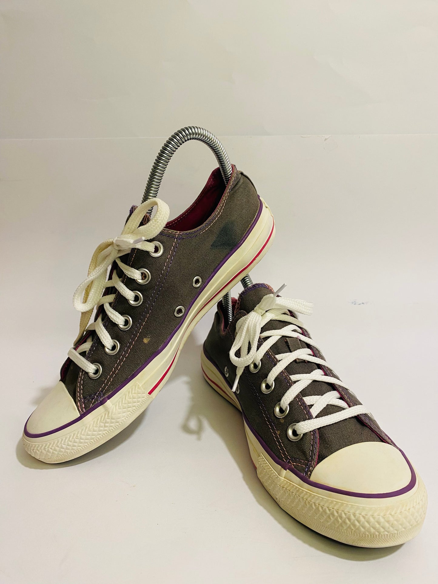 Converse Brown Purple High-Top Sneakers