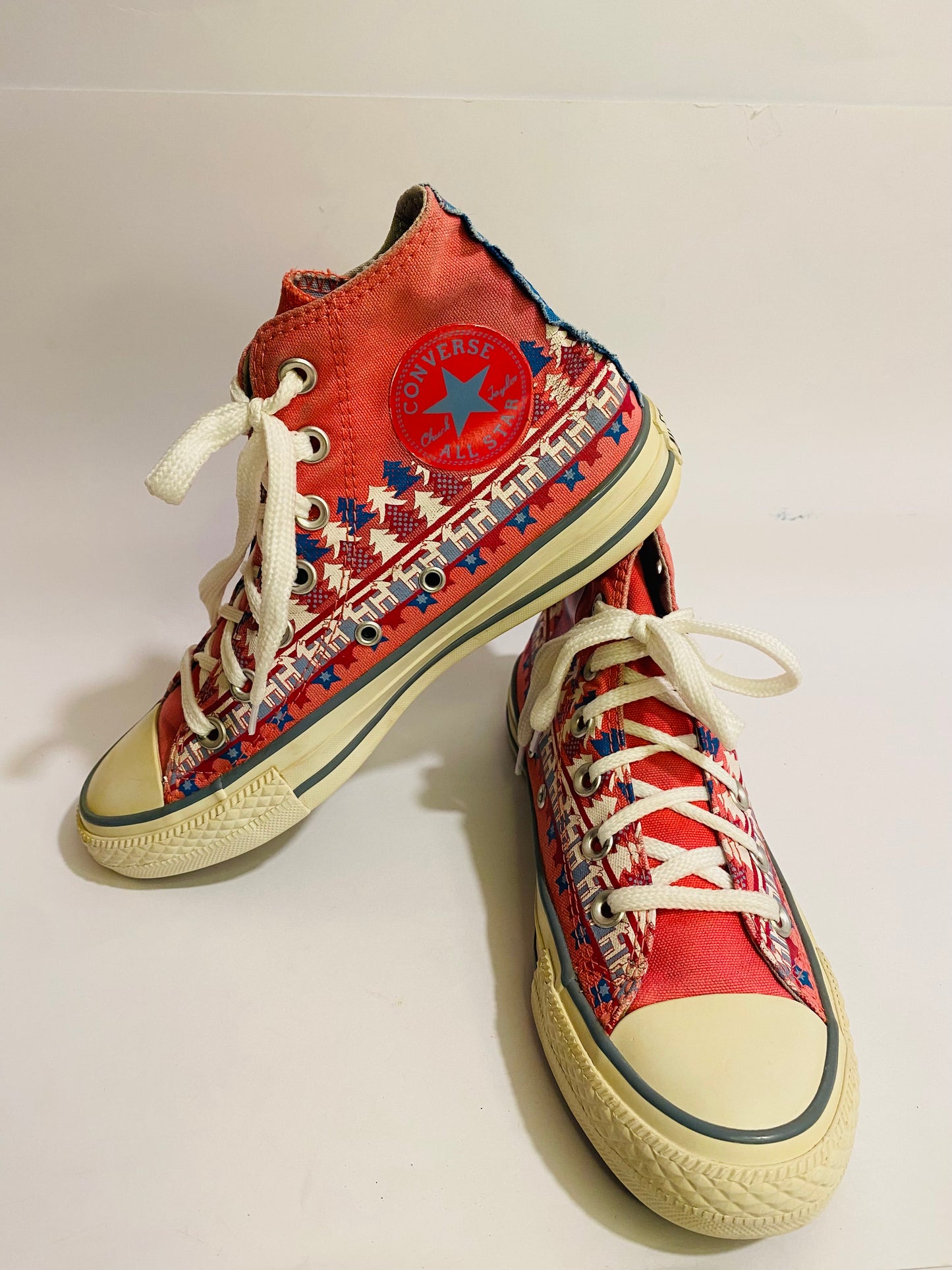 Converse Red High-Top Sneakers
