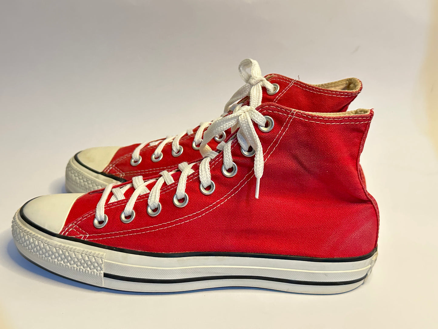 Converse Red High-Top Sneakers