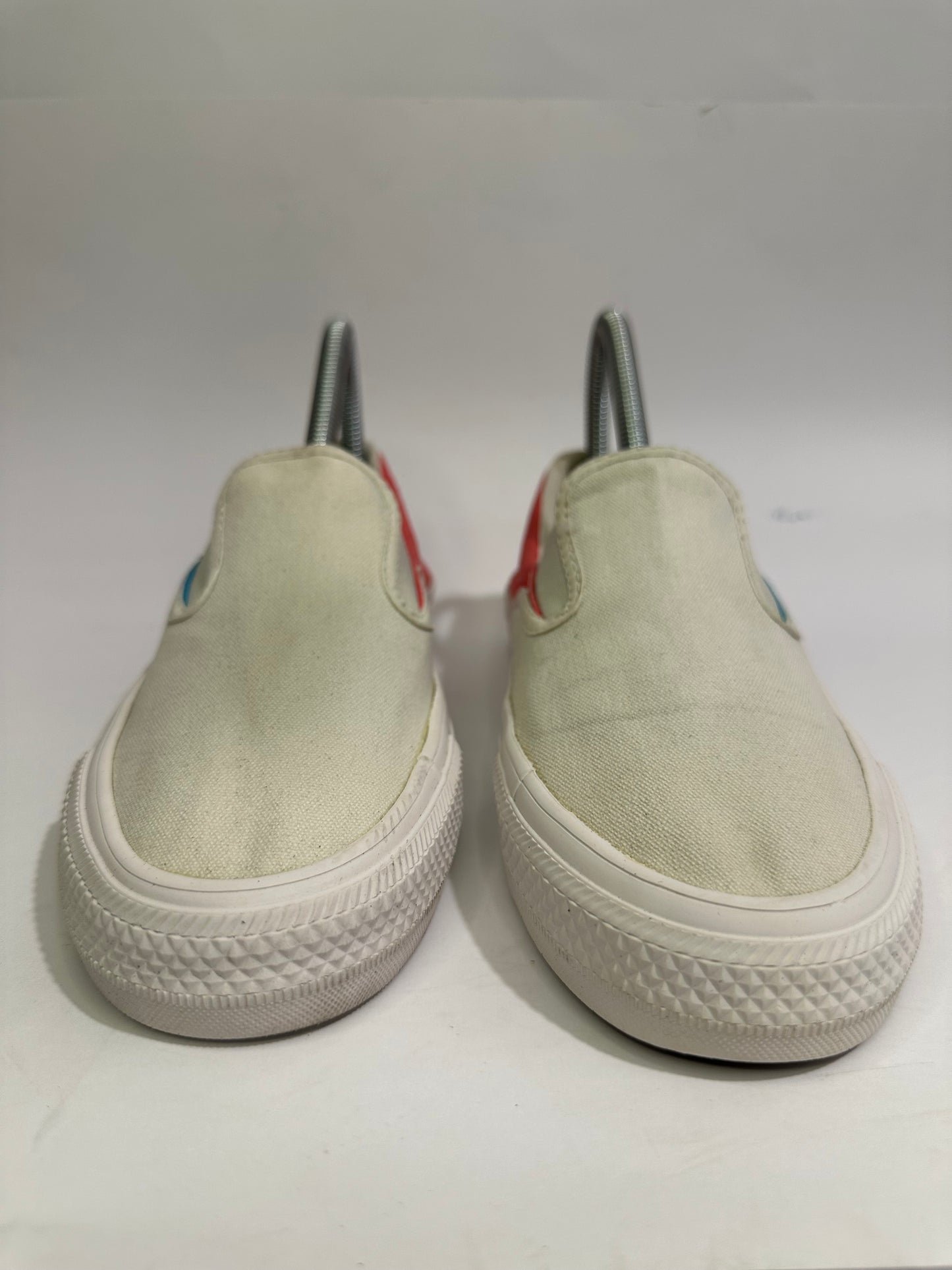 Vans Off White Low-Top Laceless Sneakers