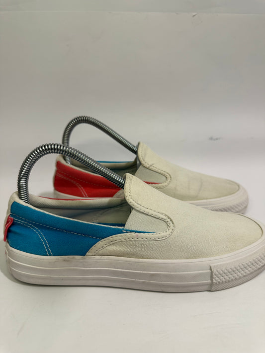 Vans Off White Low-Top Laceless Sneakers