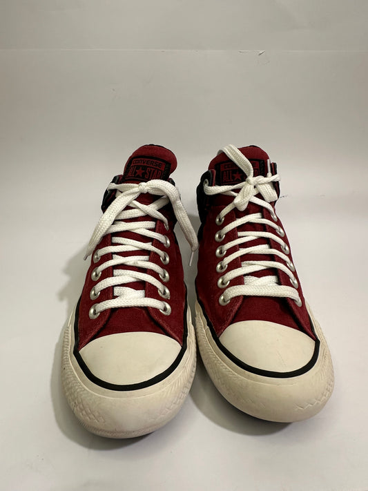 Converse Red and Blue High-Top Sneakers