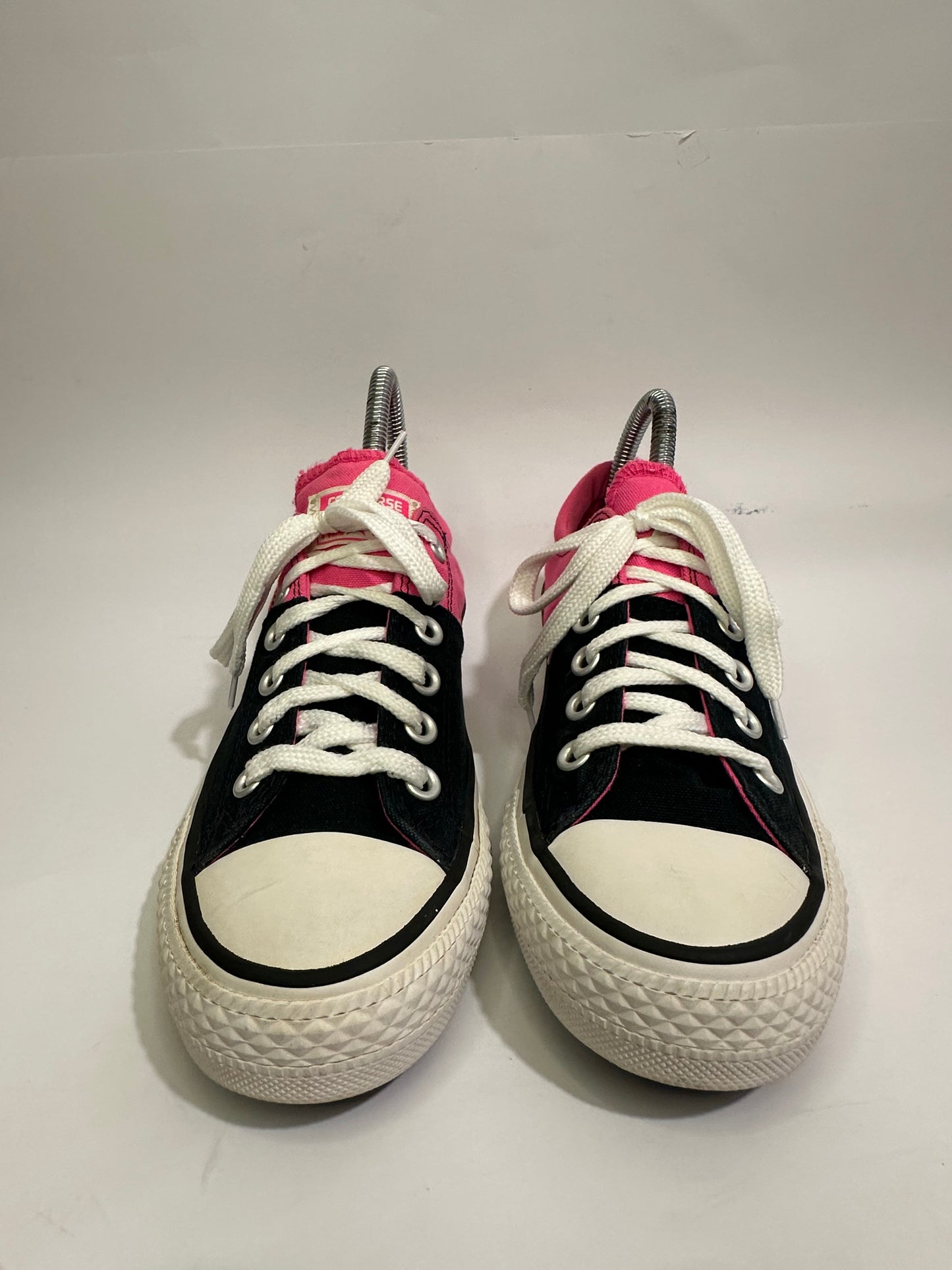 Converse Black n Pink Low-Top Sneakers