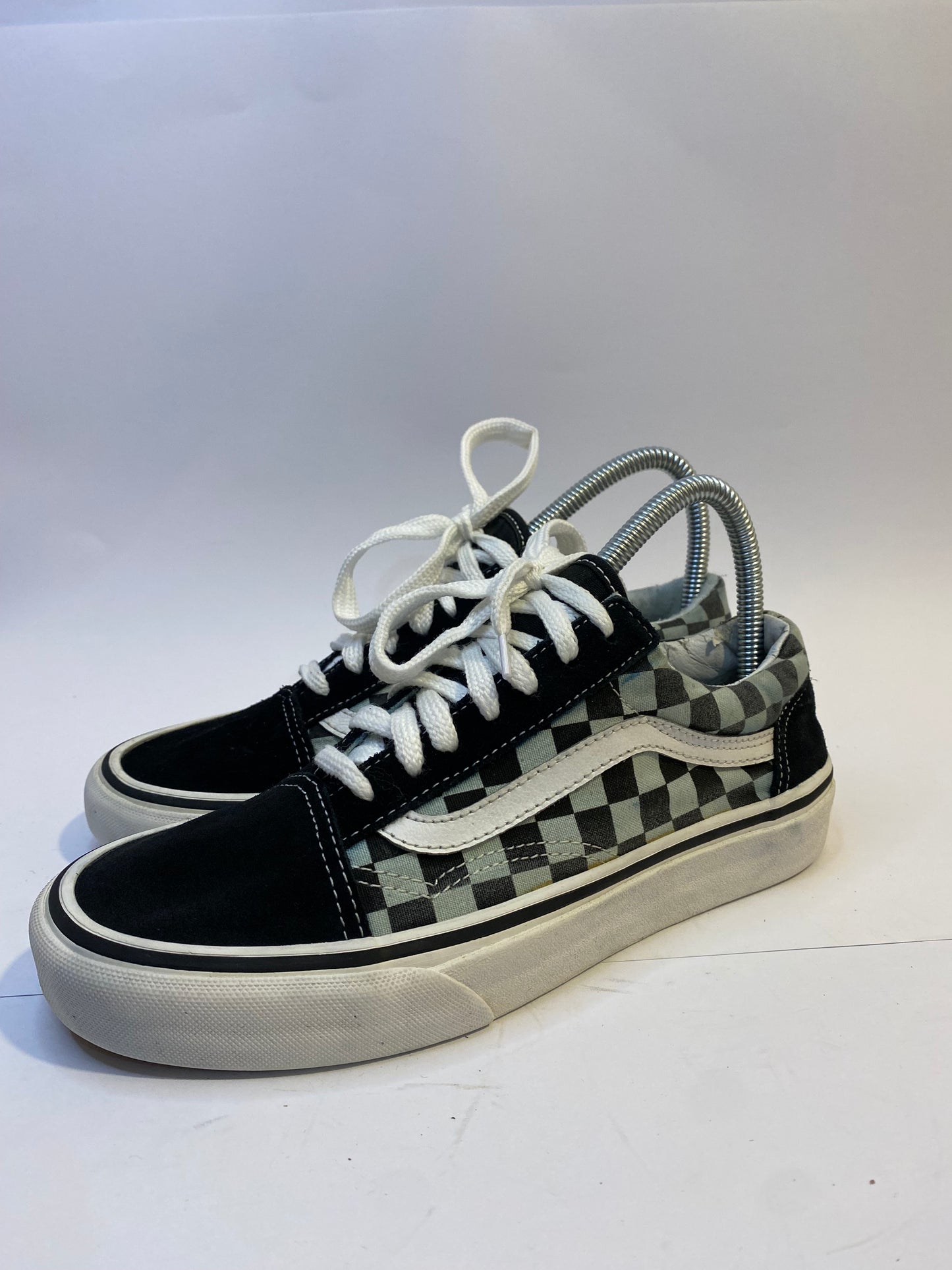Vans Black and Purple Print Low-Top Sneakers