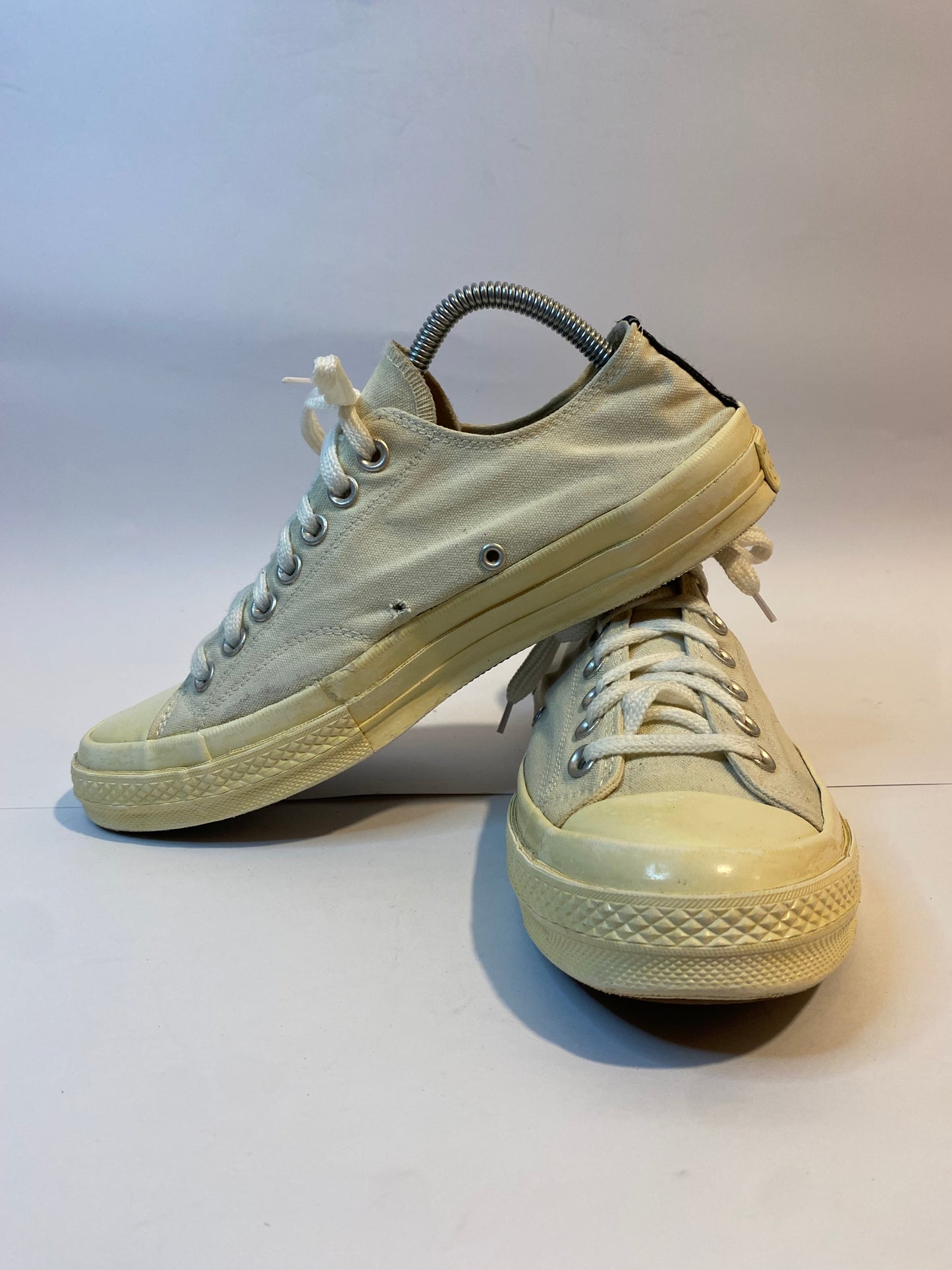 Converse Off-White with Light Rubber Sole Low-Top Sneakers