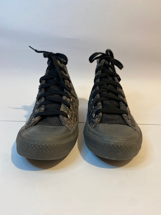 Converse Brown Checkerboard High-Top Sneakers