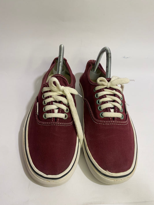 Vans Maroon Low-Top Sneakers