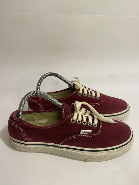 Vans Maroon Low-Top Sneakers