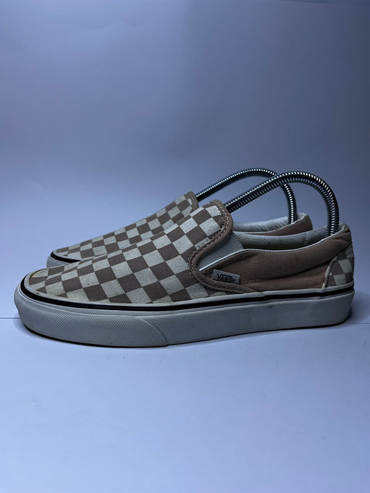Vans Slip-On – Check-board Pebble Grey