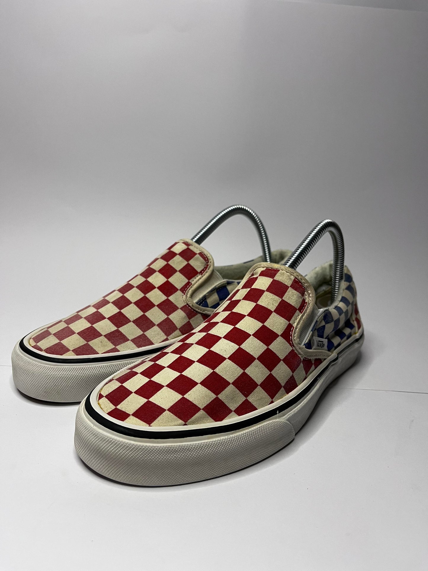 Vans Red and White Check-board	Low-Top Sneakers