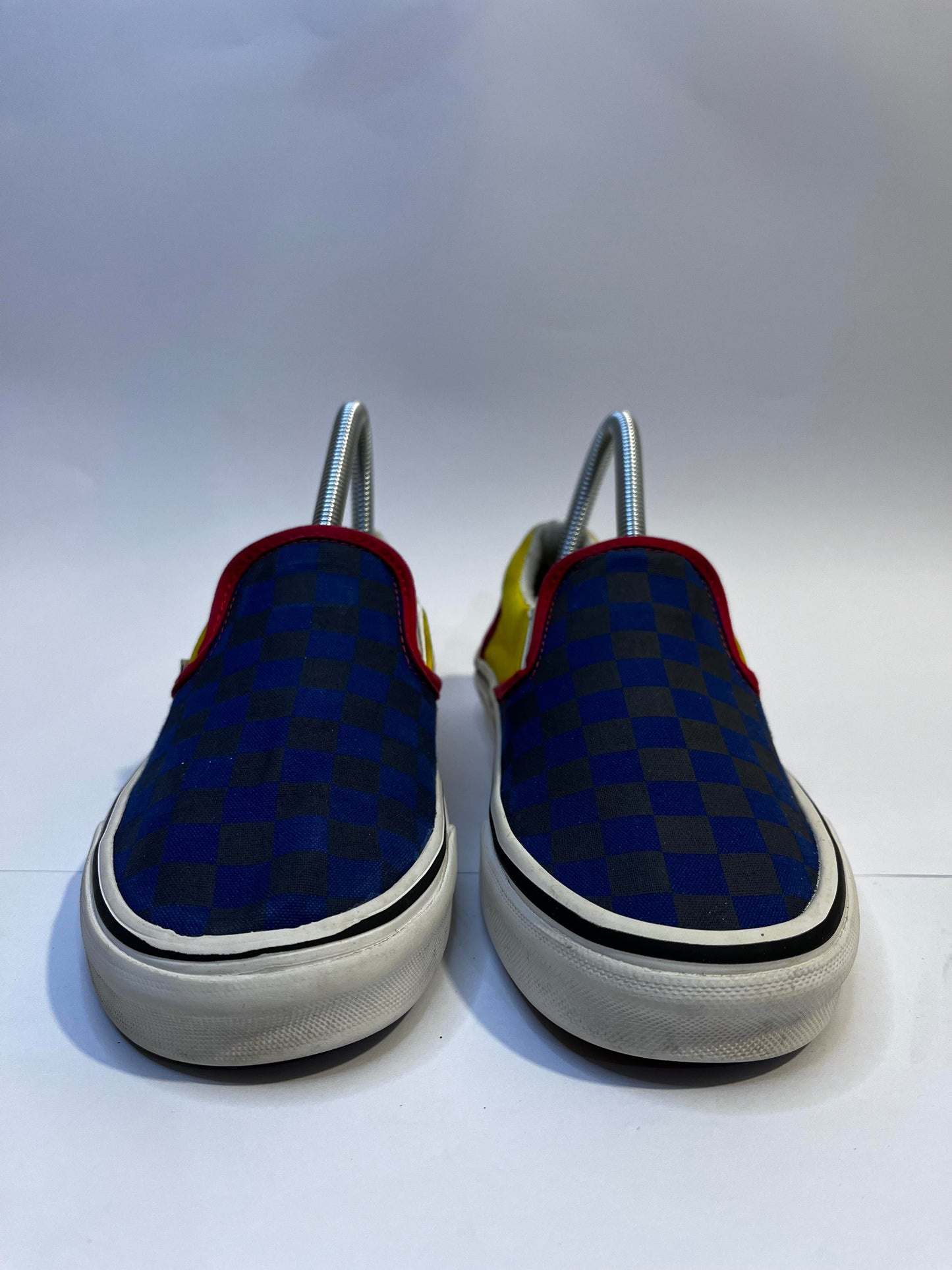 Vans Blue Chek-board Low-Top Sneakers