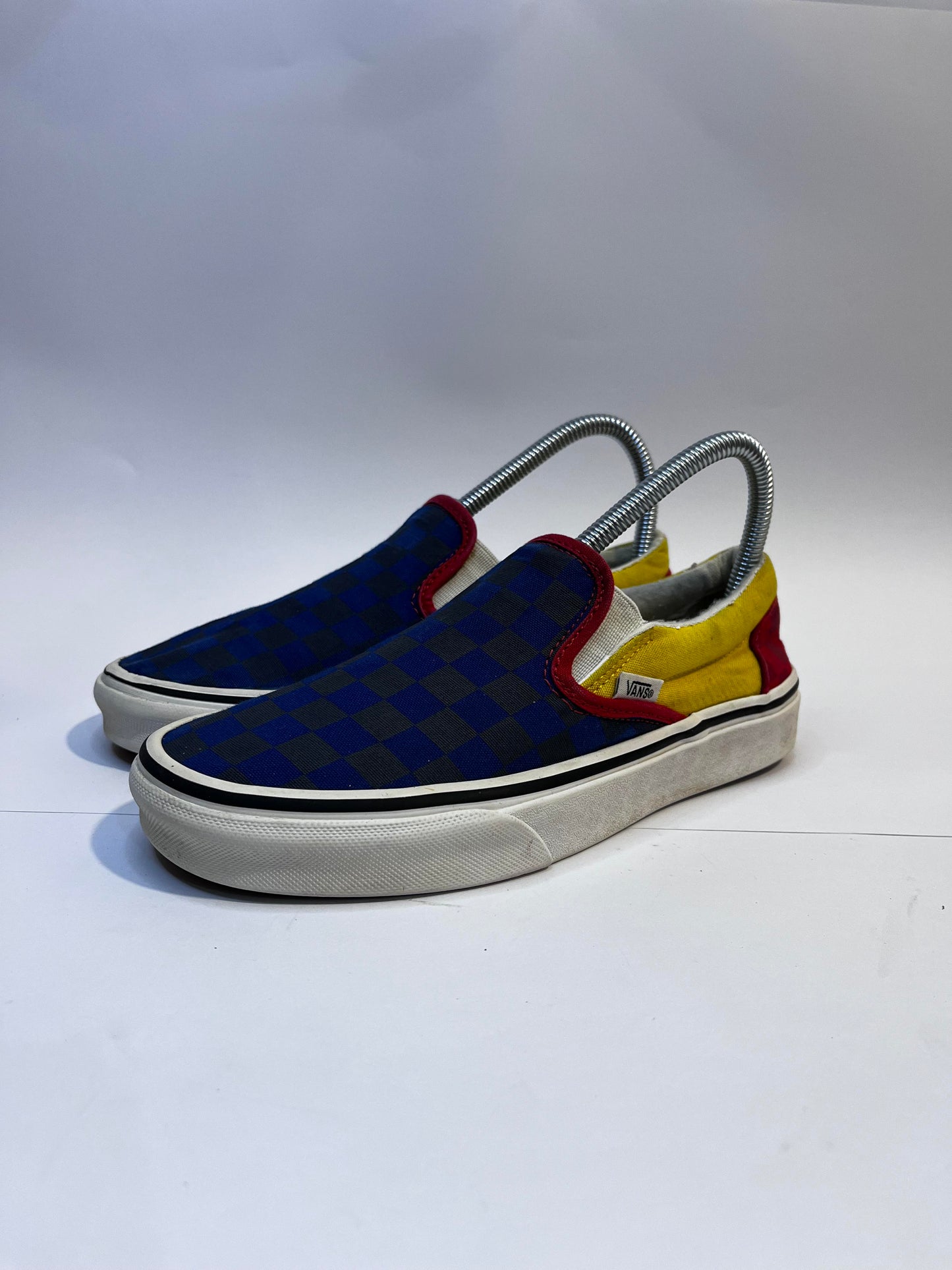 Vans Blue Chek-board Low-Top Sneakers