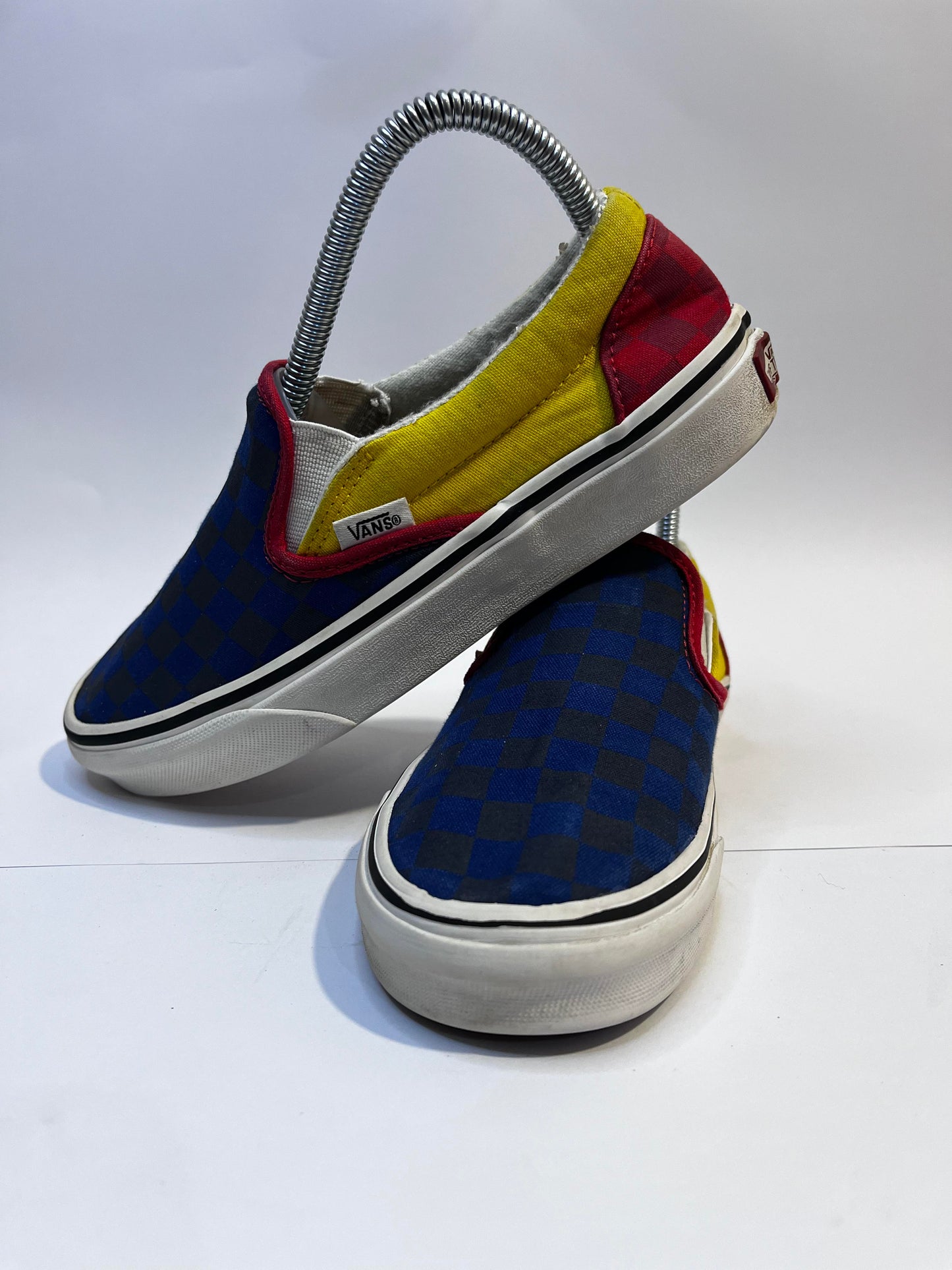 Vans Blue Chek-board Low-Top Sneakers