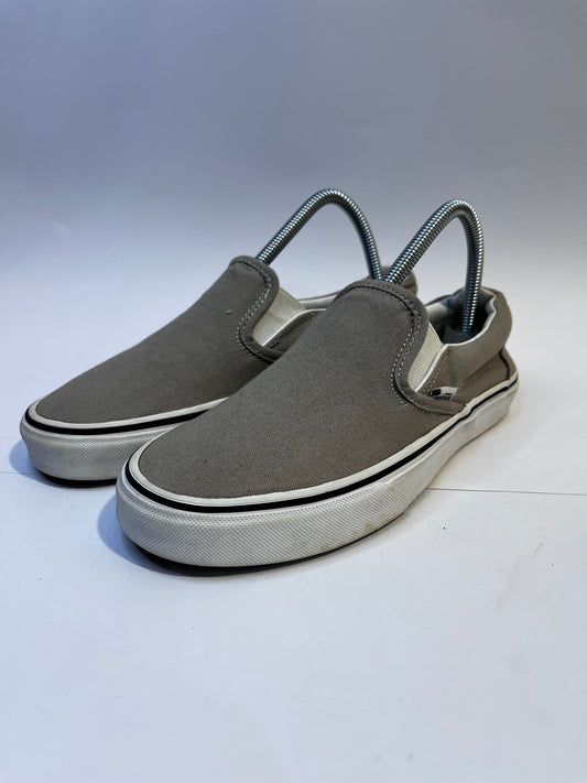 Vans Slip-On – Plain Dark Silver