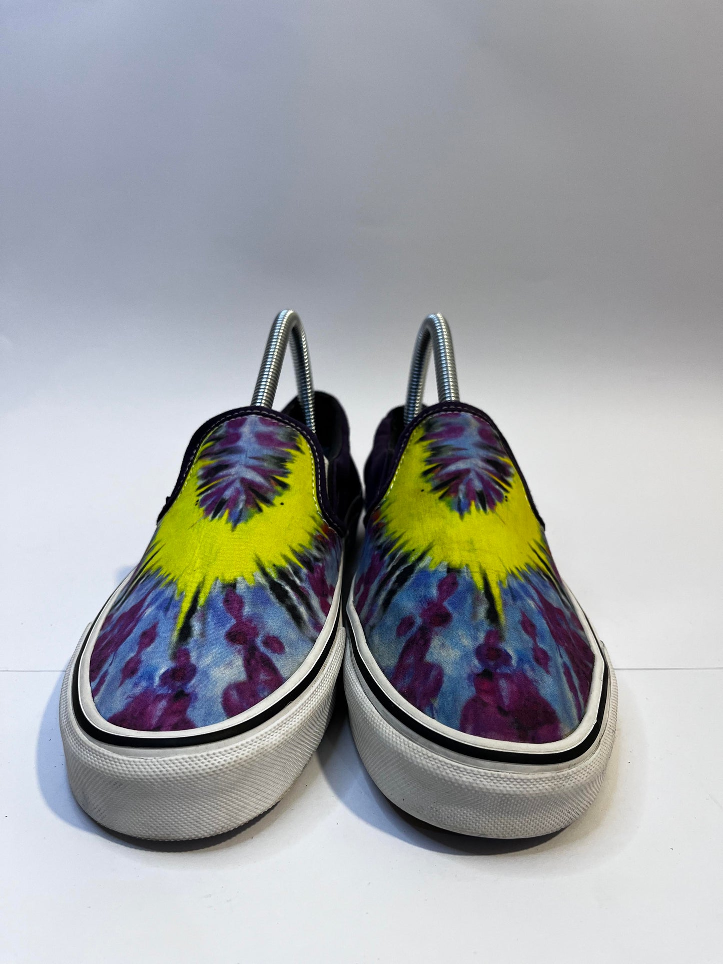 Vans Blue and Yellow Low-Top Sneakers