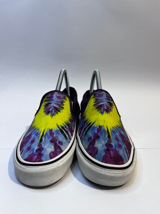 Vans Blue and Yellow Low-Top Sneakers