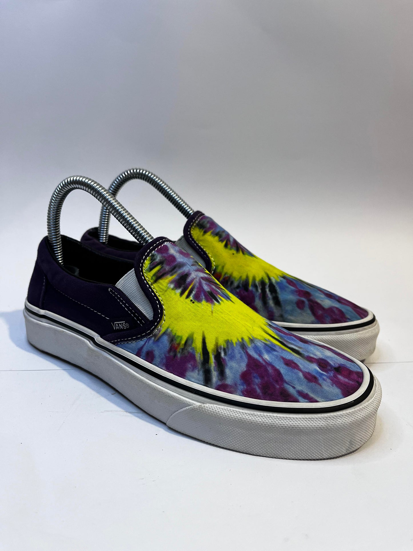 Vans Blue and Yellow Low-Top Sneakers