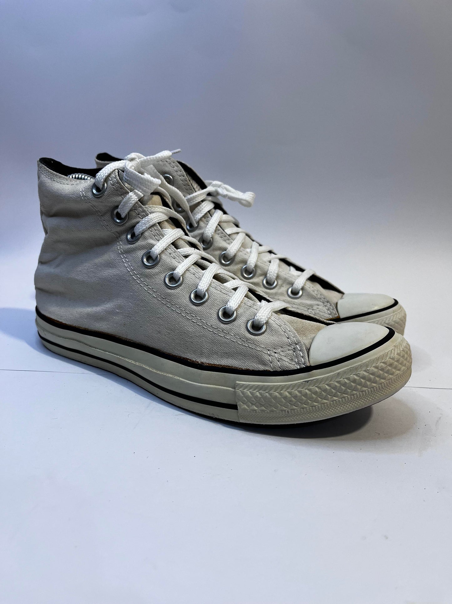 Converse White High-Top Sneakers
