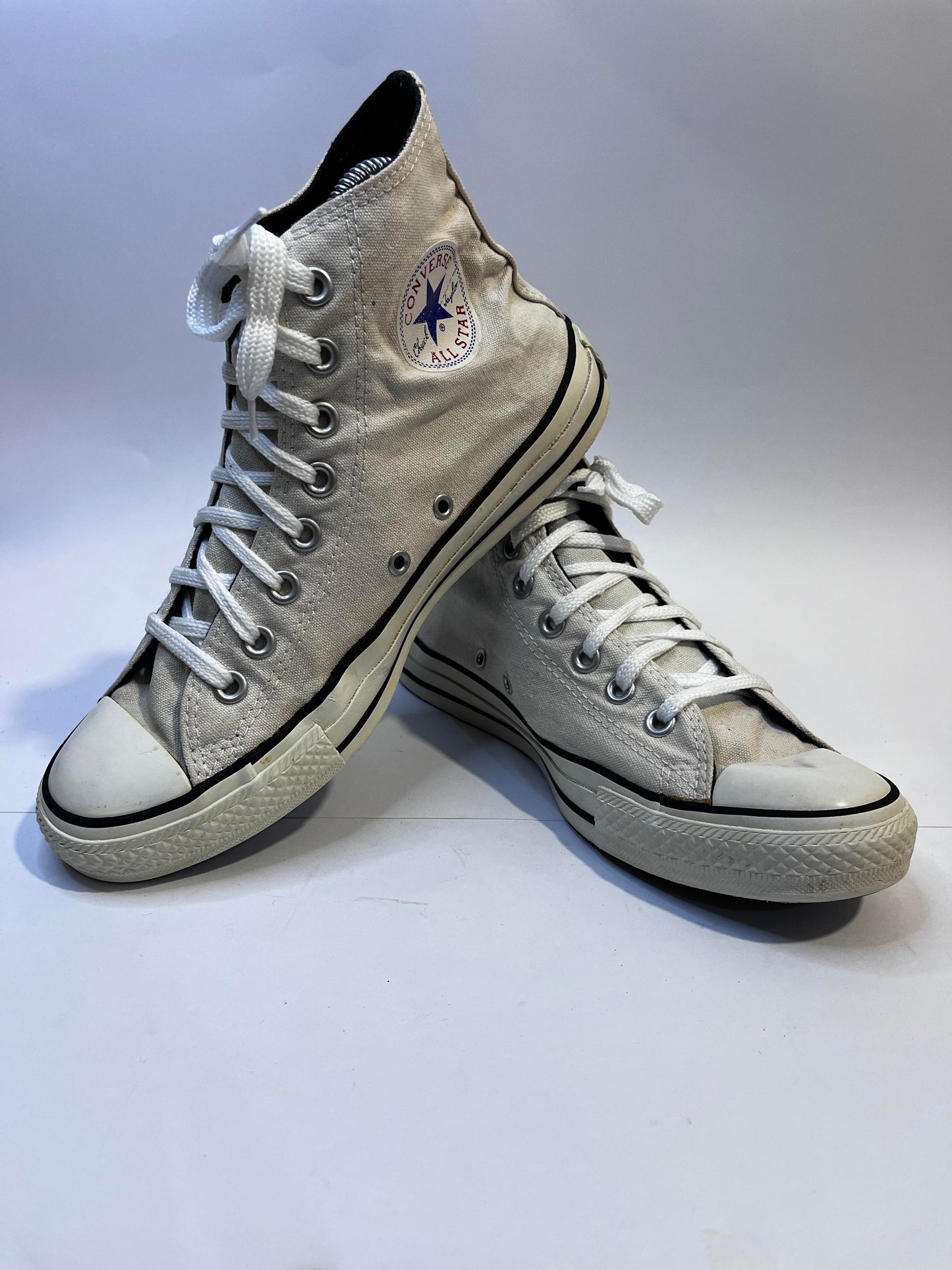 Converse White High-Top Sneakers