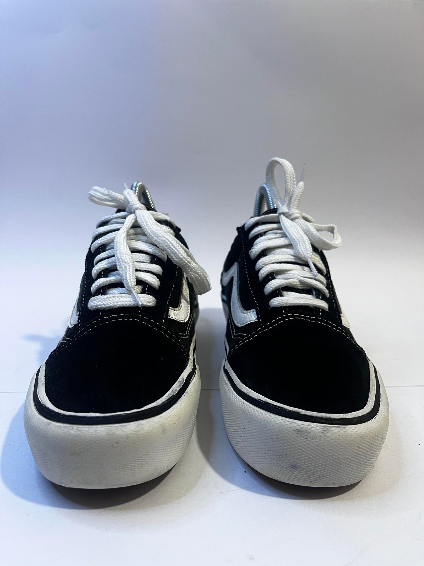 Vans Black and Red Low-Top Sneakers