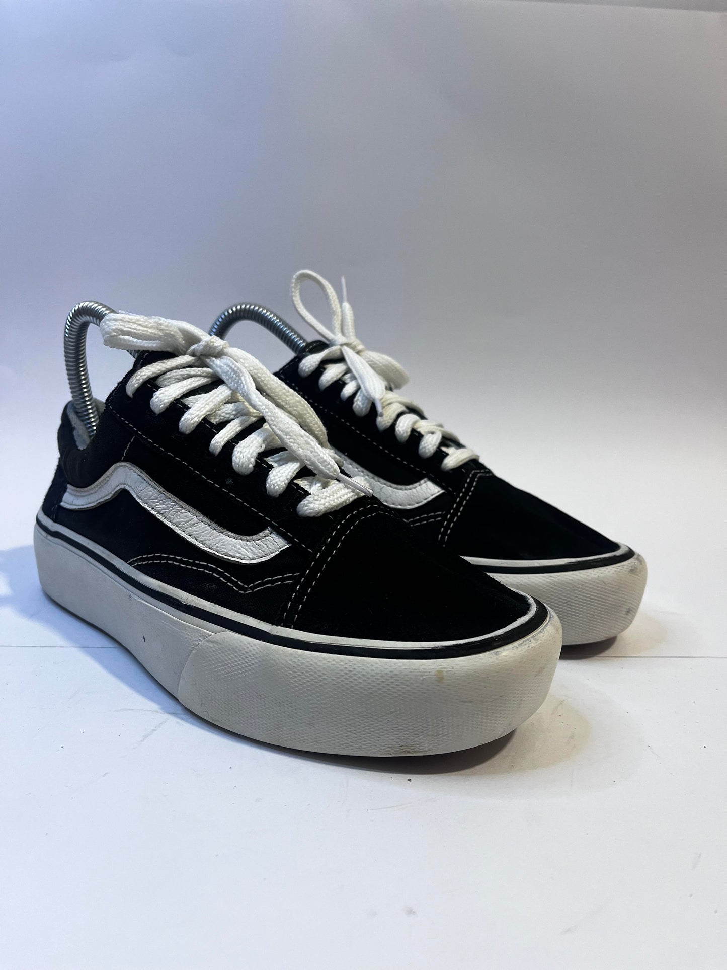 Vans Black and Red Low-Top Sneakers