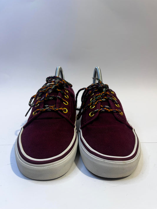 Vans Maroon Low-Top Sneakers