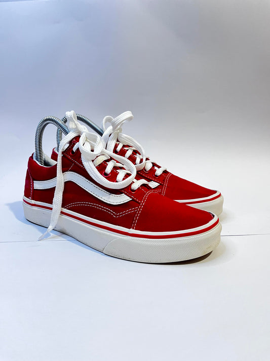 Vans Red Low-Top Sneakers