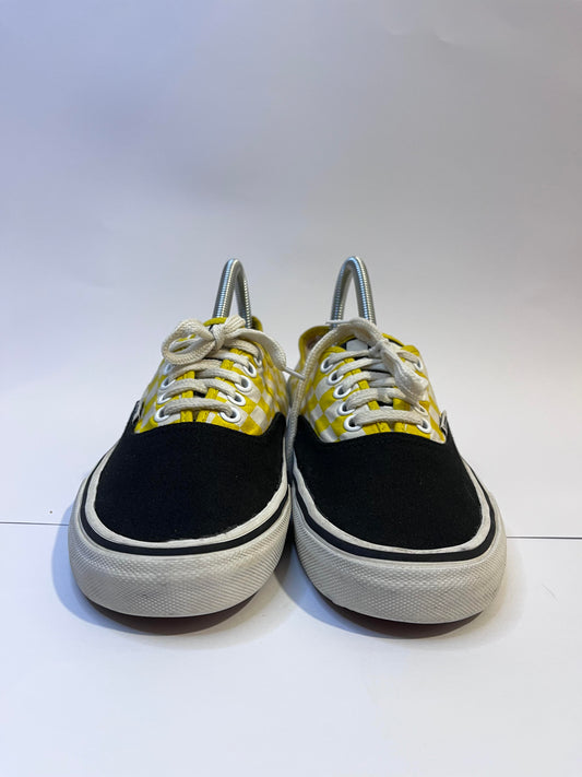 Vans Black and Yellow Low-Top Sneakers