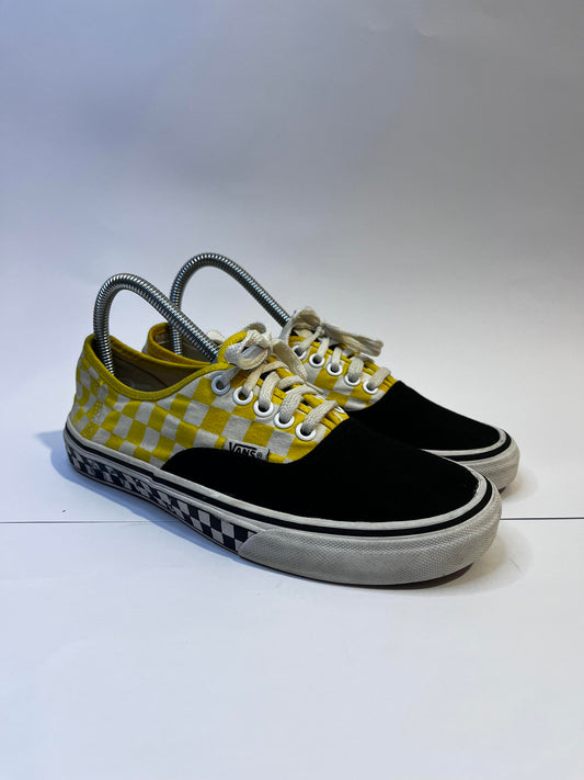 Vans Black and Yellow Low-Top Sneakers