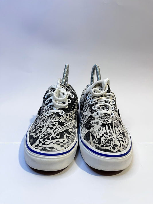 Vans Black and White Low-Top Sneakers
