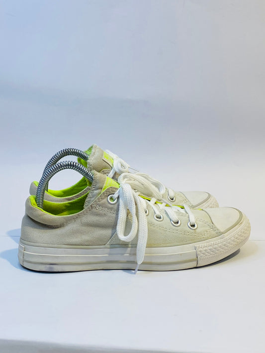 Converse White Aluminum Low-Top Sneakers