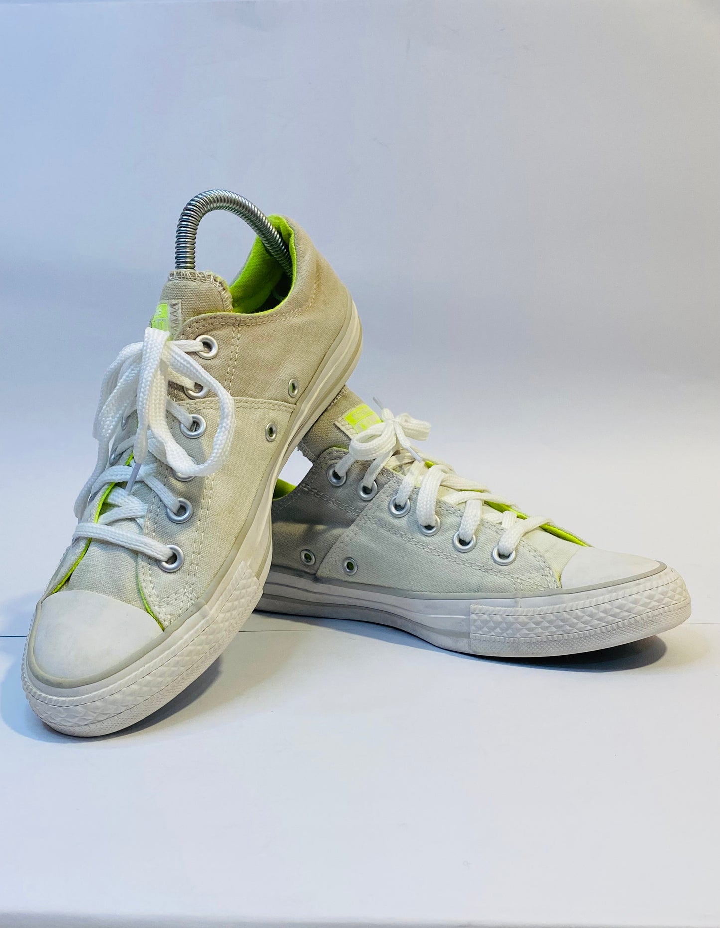 Converse White Aluminum Low-Top Sneakers