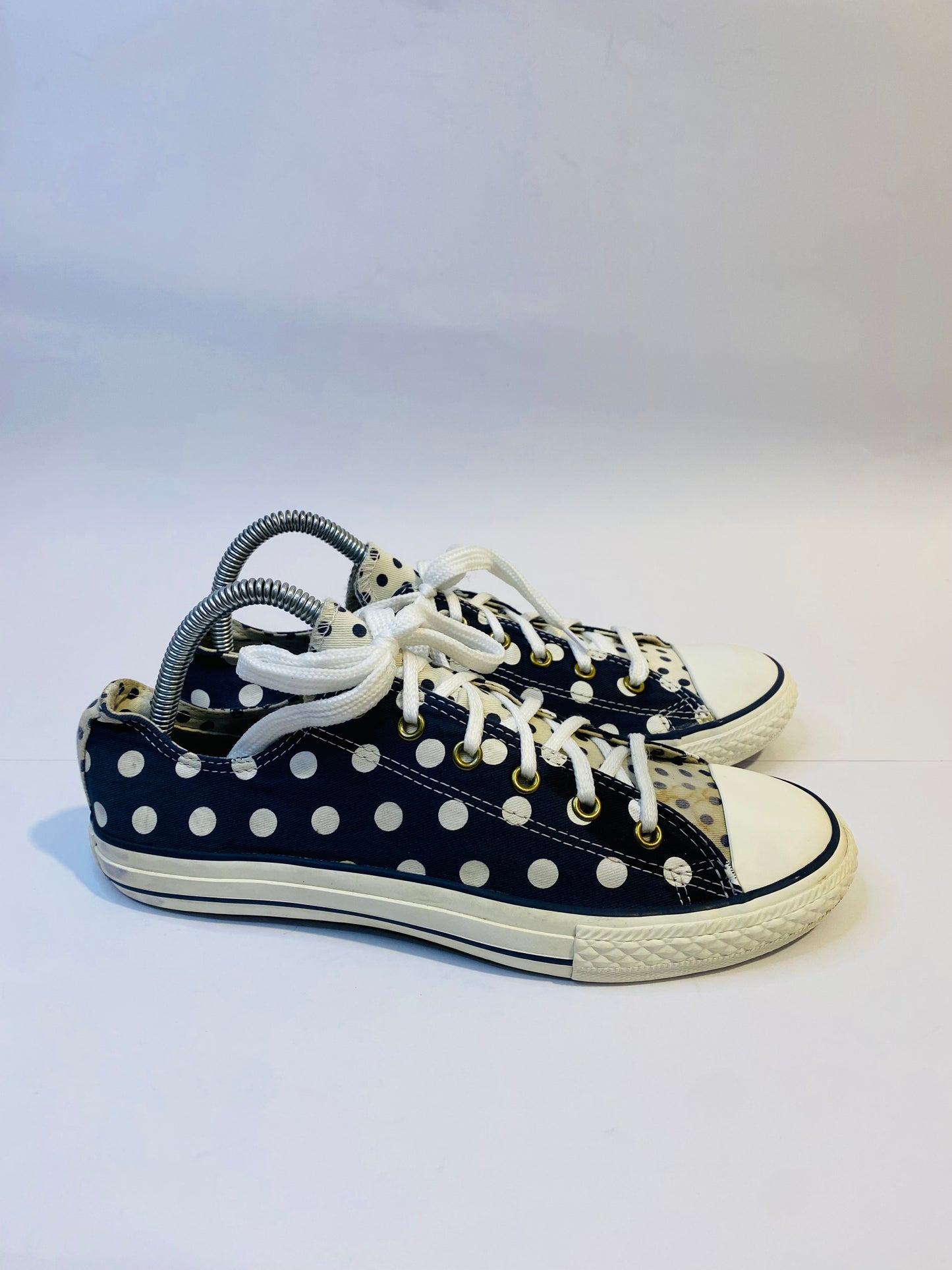 Converse Black Grey Dotted Low-Top Sneakers