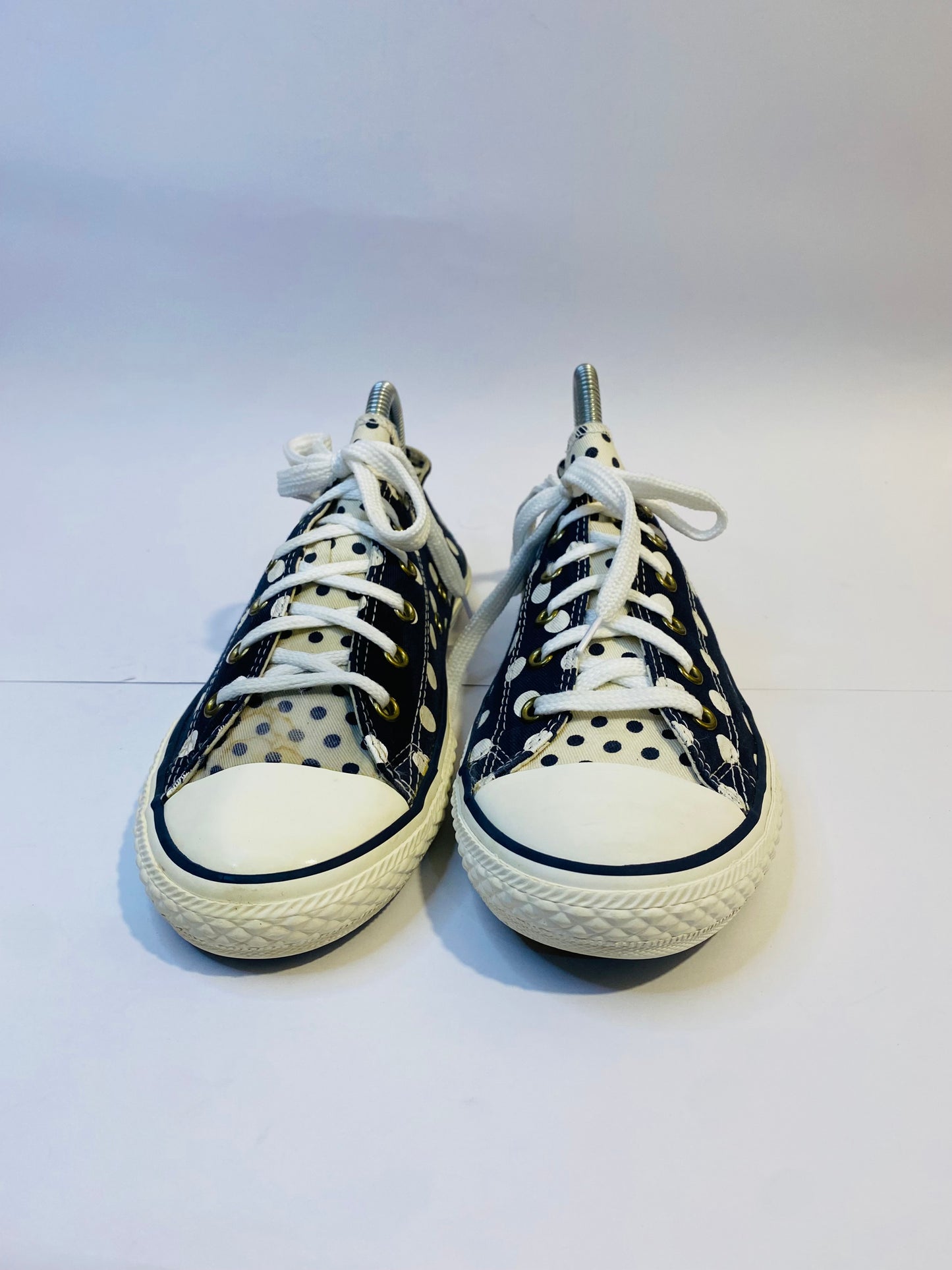 Converse Black Grey Dotted Low-Top Sneakers