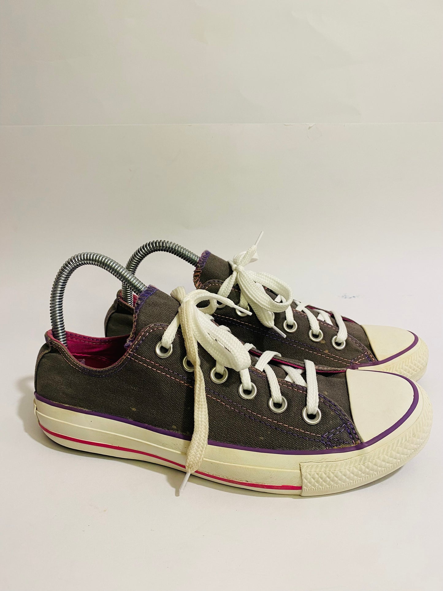 Converse Brown Purple High-Top Sneakers