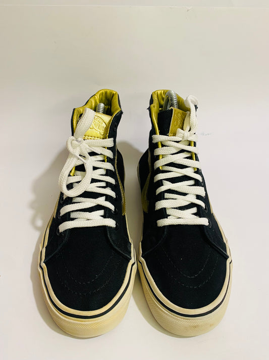 Vans Black n Gold	High -Top Sneakers
