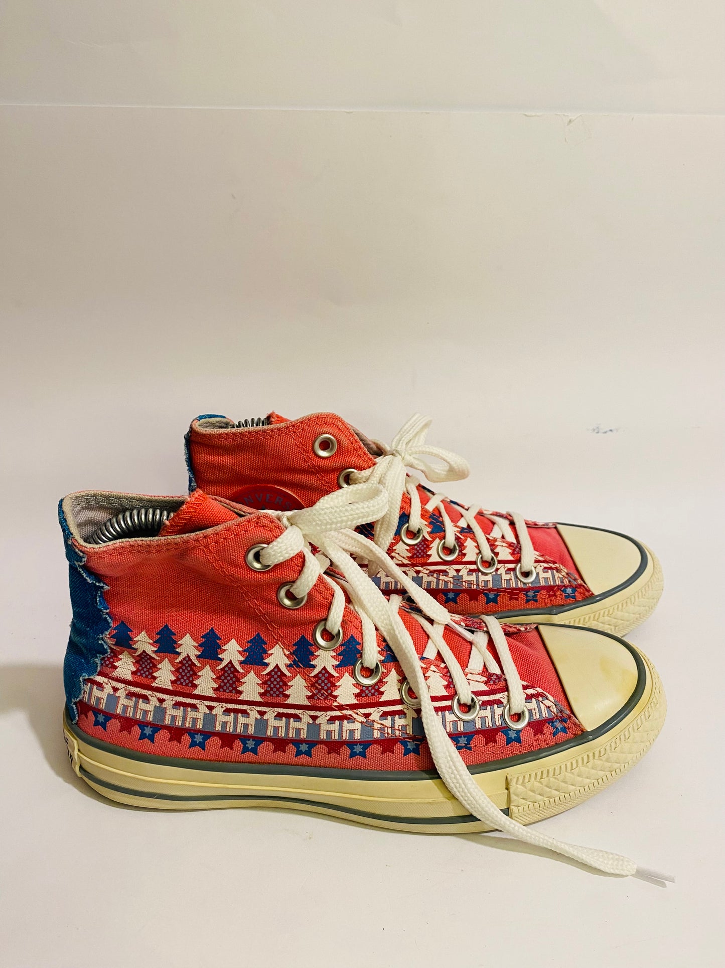 Converse Red High-Top Sneakers