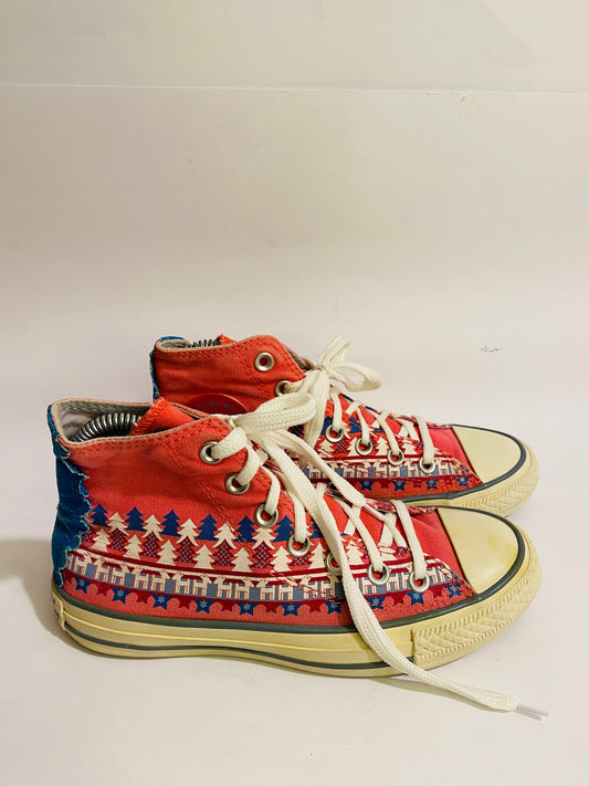 Converse Red High-Top Sneakers