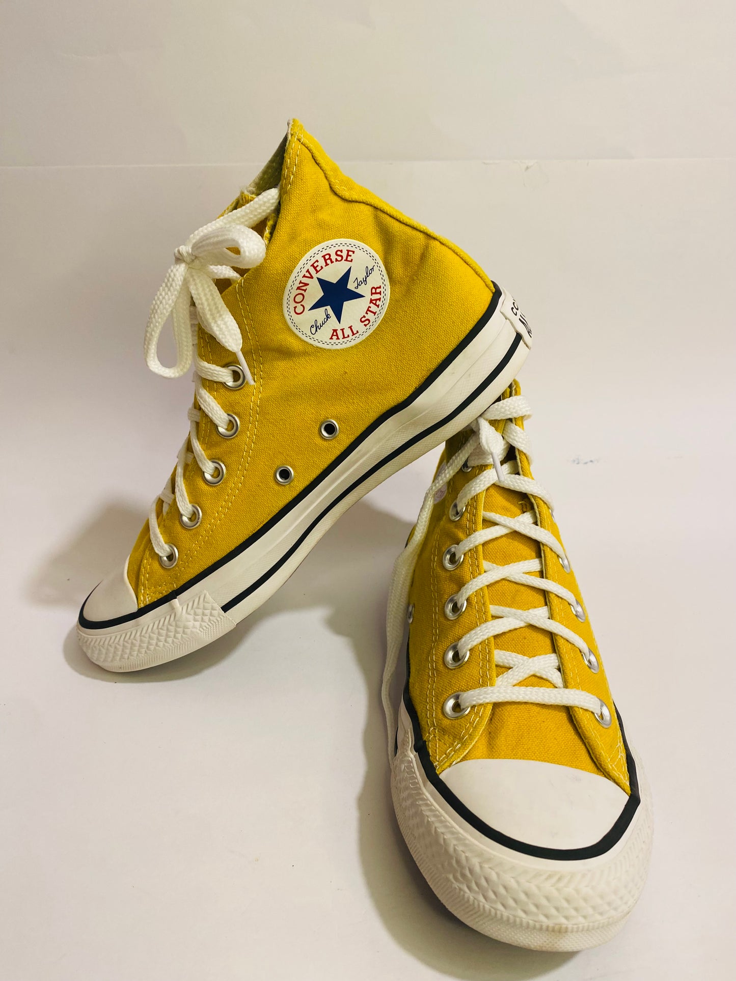 Converse Yellow High-Top Sneakers